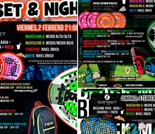 Comienza el mes de febrero disfrutando al máximo junto a Torneos Time2Padel