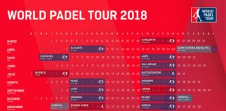World Padel Tour 2018: 公式カレンダーはすでにあります