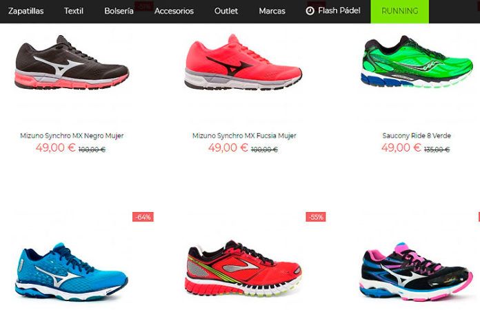 Las mejores zapatillas de running, también en Padelmanía