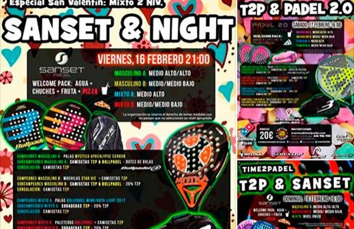 Un San Valentín muy especial junto a Torneos Time2Padel