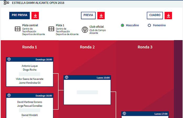 Estrella Damm Alicante Open: Todo listo para su inminente puesta en marcha