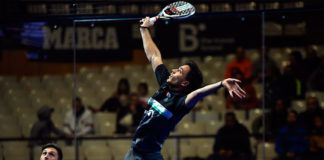 Estrella Damm Catalunya Máster 2018: Matías Díaz-Ale Galán, en acción (World Padel Tour)