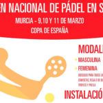 Murcia, sede de la séptima prueba de la Copa de España de Pádel en Silla de Ruedas