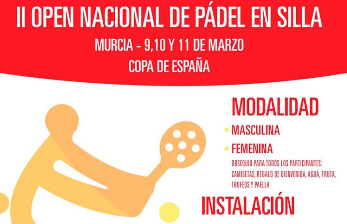Murcia, sede de la séptima prueba de la Copa de España de Pádel en Silla de Ruedas