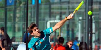 Estrella Damm Alicante Open: Javier González Barahona, en acción (World Padel Tour)