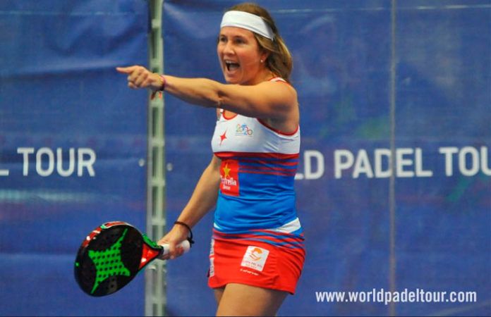 Estrella Damm Alicante Open 2018: Carolina Navarro, en acción (World Padel Tour)