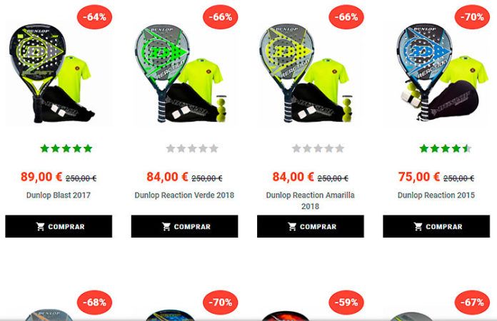 Oferta Pala Pádel y su revolución de precios en palas Dunlop