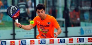 Estrella Damm Alicante Open 2018: Javier Martínez, en acción (World Padel Tour)