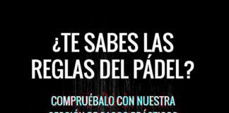 ¿Te sabes las reglas del pádel? Lanzar la pala para golpear la pelota