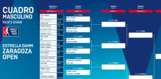 Estrella Damm Zaragoza Open: Orden de Juego de Octavos de Final