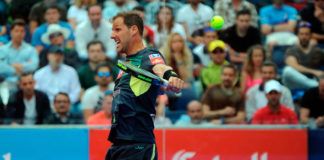 Juan Martín Díaz, en acción en el Caja Rural Jaén Open 2018