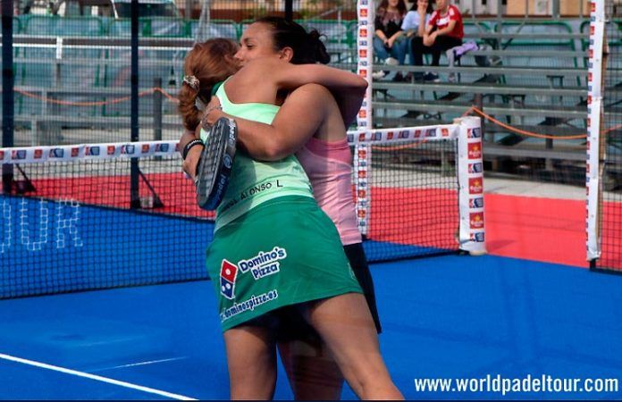 Lorena Alonso-Virginia Riera, en acción en el Caja Rural Jaén Open 2018