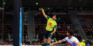 Estrella Damm Zaragoza Open: Maxi Sánchez, en acción