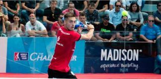 José Rico, en acción en el Madrid Challenger 2018