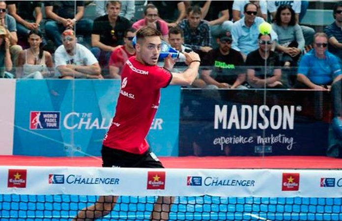 José Rico, en acción en el Madrid Challenger 2018