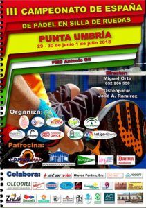 Punta Umbría already vibrates with the III Spanish Paddle Championship in Wheelchair