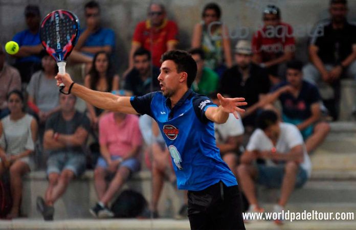 Aris Patiniotis, en acción en el Melilla Challenger 2018