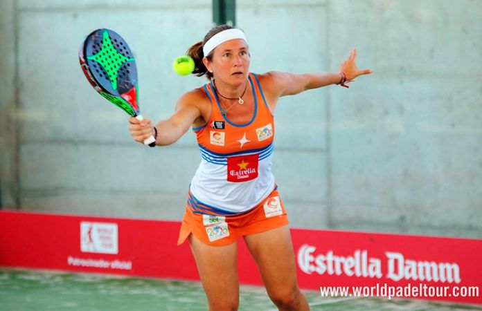 Carolina Navarro, en acción en el Melilla Open 2018