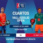 Valladolid Open: Orden de Juego de Cuartos de Final