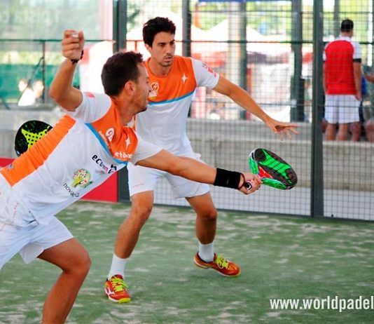 Valladolid Open 2018: Miki Solbes und Christian Futer, in Aktion (World Padel Tour)