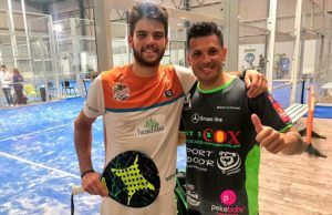 Javi Garrido y Tito Allemandi, en acción en el Lisboa Challenger 2018