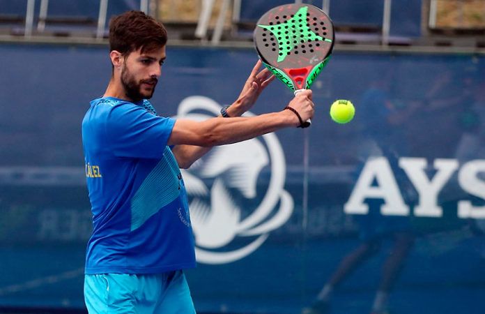 Momo González, en acción en el Lisboa Challenger 2018 (World Padel Tour)