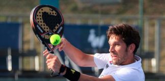 Nacho Gadea, en acción en el Lisboa Challenger