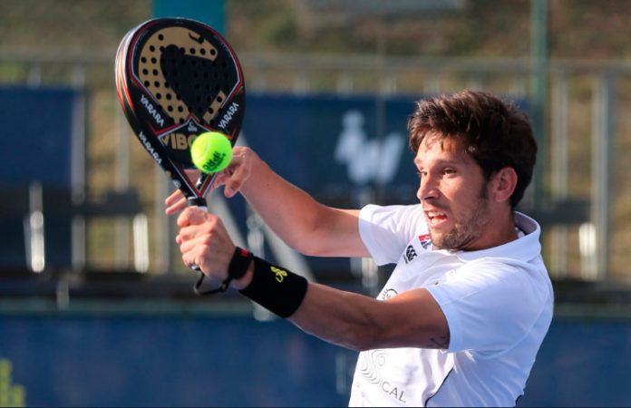 Nacho Gadea, en acción en el Lisboa Challenger