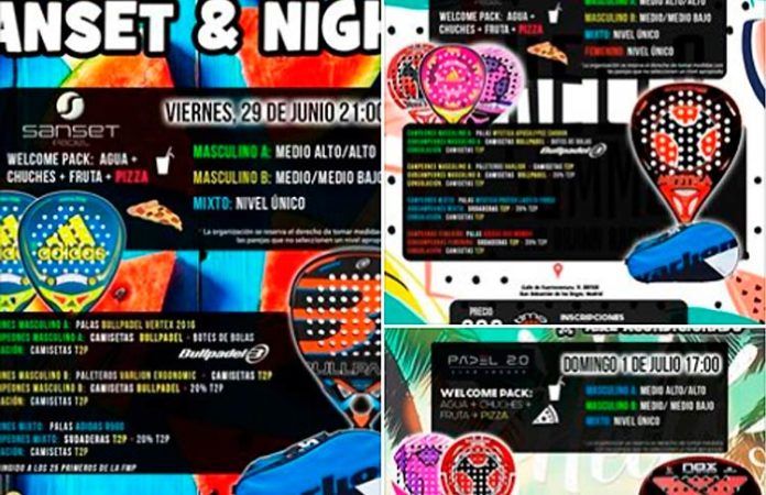 Huye del calor sin dejar de jugar junto a Torneos Time2Padel