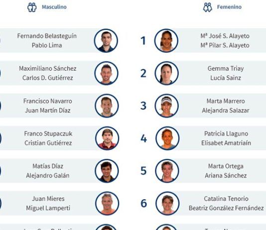 Más de 155 parejas estarán presentes en el Estrella Damm Valencia Máster