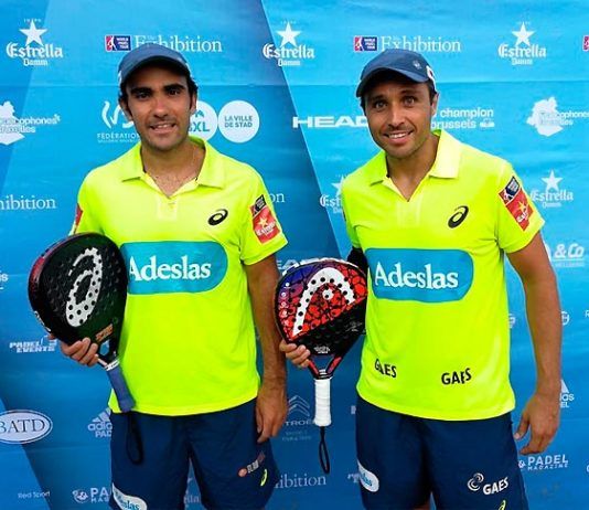 Fernando Belasteguín-Pablo Lima, en la Exhibición de Bruselas