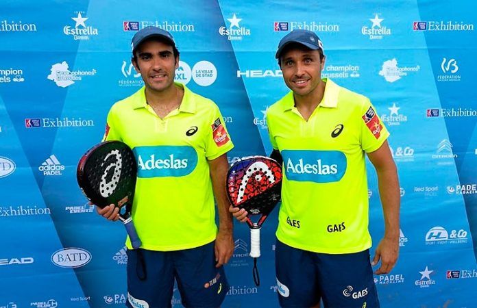 Fernando Belasteguín-Pablo Lima, en la Exhibición de Bruselas