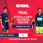 Sigue las finales del Estrella Damm Valencia Master, EN DIRECTO Sigue las finales del Estrella Damm Valencia Master, EN DIRECTO