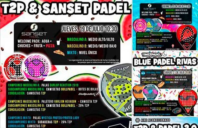 Novedades y sorpresas de verano junto a Torneos Time2Padel