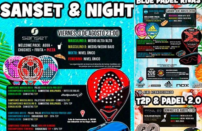 Comienza el mes de agosto disfrutando junto a Torneos Time2Padel