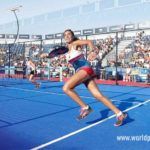 Sharpen the reflexes ... Bea González, in action at the Mijas Open