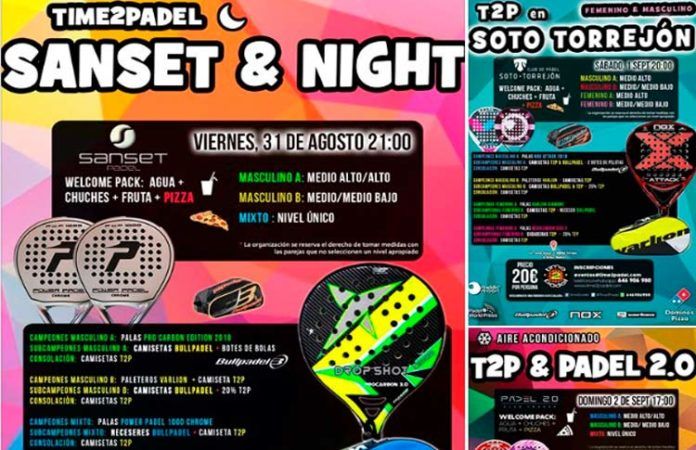 El mes de septiembre comienza a lo grande junto a Torneos Time2Padel