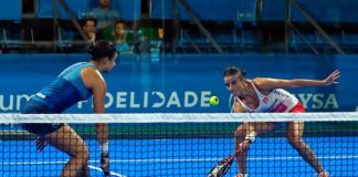 Oeiras Valley Portugal Padel Masters: Delfina Brea-Ana Catarina Nogueira, en acción