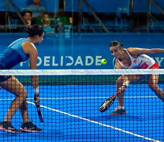 Oeiras Valley Portugal Padel Masters: Delfina Brea-Ana Catarina Nogueira, en acción