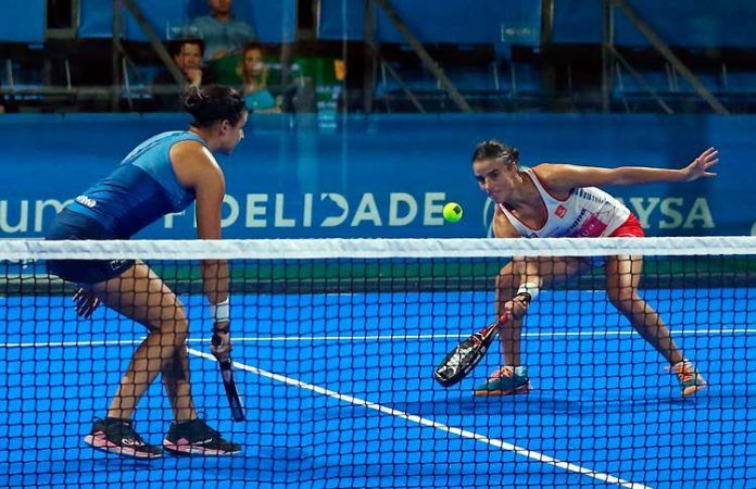 Oeiras Valley Portugal Padel Masters: Delfina Brea-Ana Catarina Nogueira, en acción