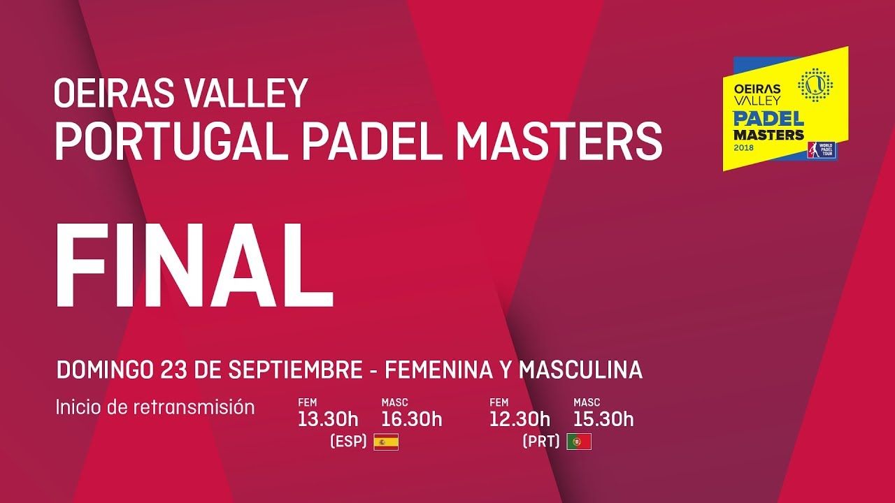 Sigue las finales del Oeiras Valley Portugal Padel Masters, EN DIRECTO