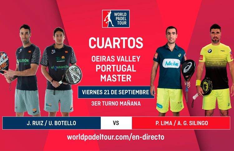 Oeiras Valley Portugal Padel Masters: Orden de Juego de Cuartos de Final