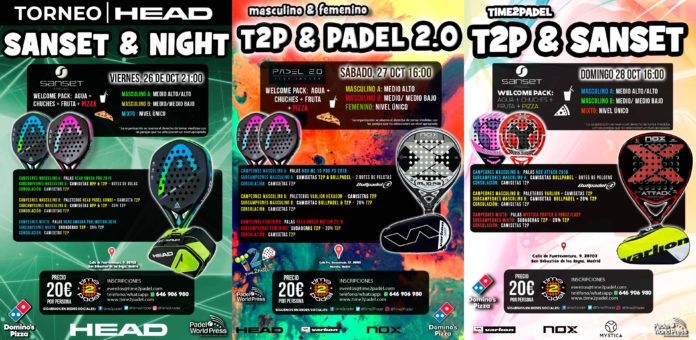 Los Torneos Time2Padel del fin de semana.