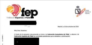 Comunicado oficial de la FEP a las Autonómicas.