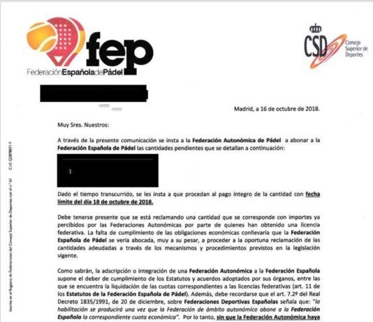 Dichiarazione ufficiale del FEP alle comunità autonome.
