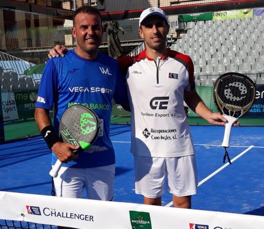 Willy Lahoz i Víctor Ruiz després de la victòria al Vila de San Javier Challenger.
