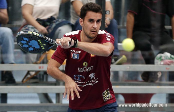 Raúl Marcos durante la previa del Granada Open.