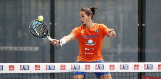 Joseda Sánchez, jugador Head Padel, durante el World Padel Tour.