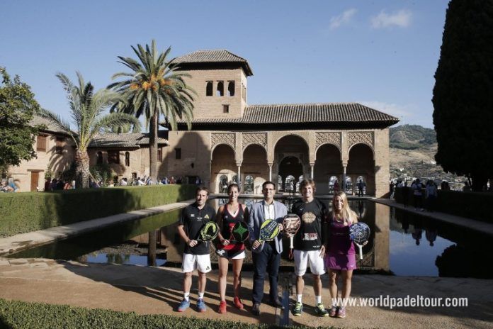 La presentación del Granada Open en la Alhambra.