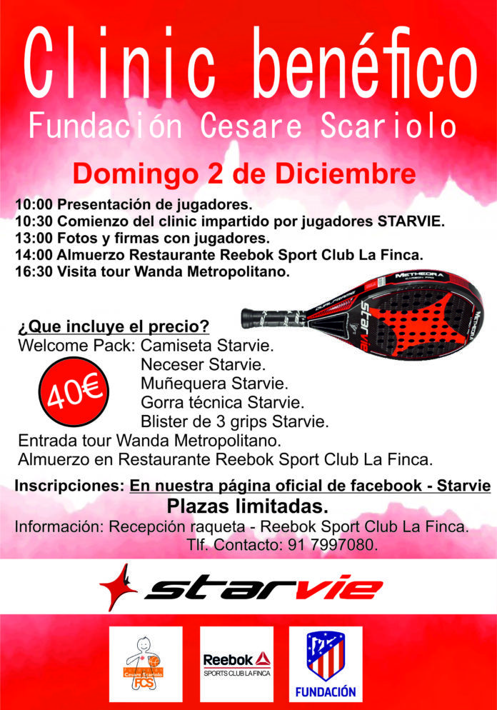 El cartel del clinic benéfico 'Experiencia Day'.